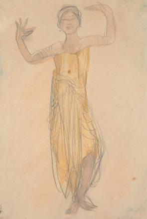 disegno ballerina apsara