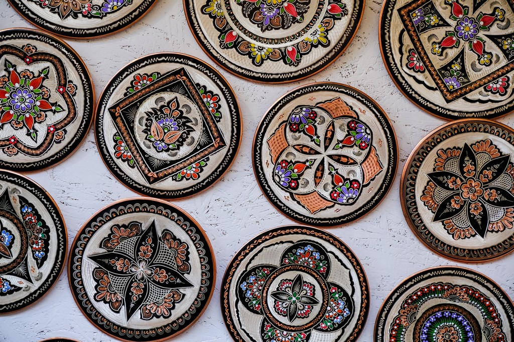 ceramiche rotonde del bazar di mostar