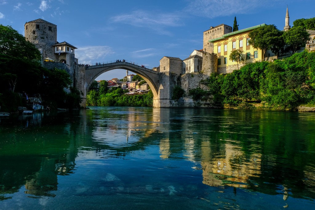 Vista dagli spalti a sud del ponte