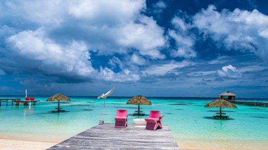 vista generale della spiaggia