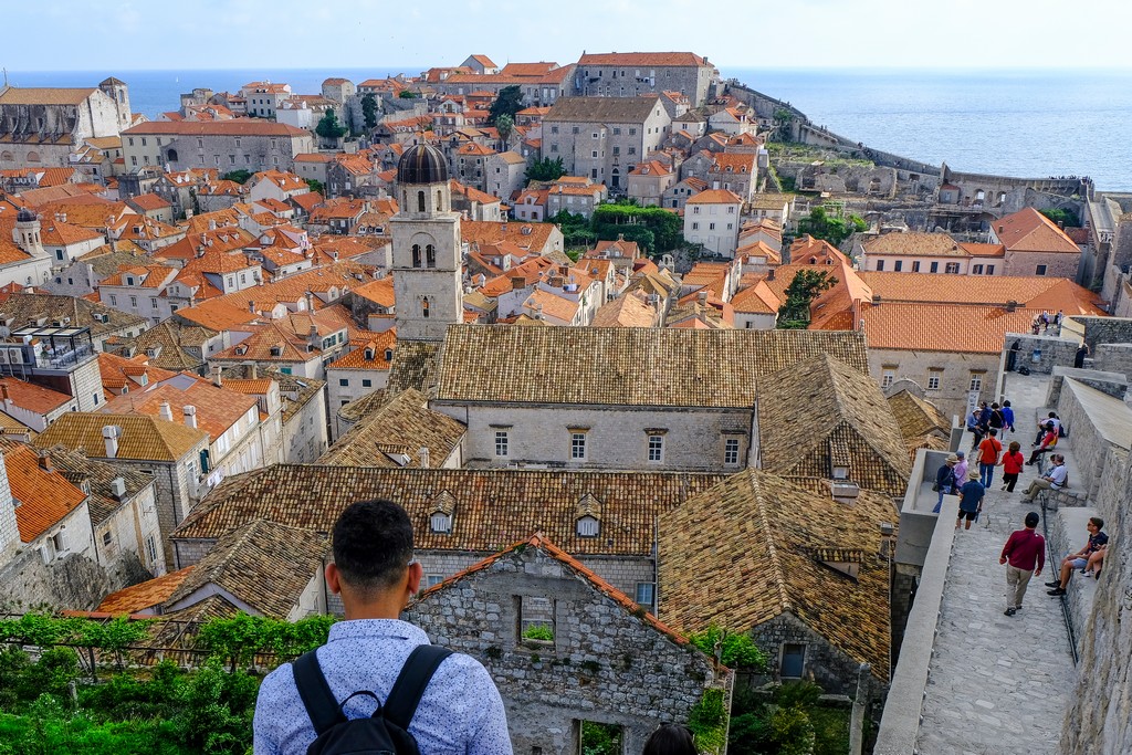 Il Monastero dei Francescani visto dall'alto delle mura cittadine