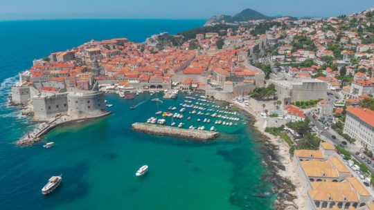 cosa vedere a Dubrovnik vista aerea delle mura