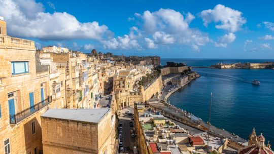 un giorno a la valletta panorama dei palazzi