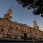 guida ad arequipa Tramonto sulla Cattedrale di Arequipa