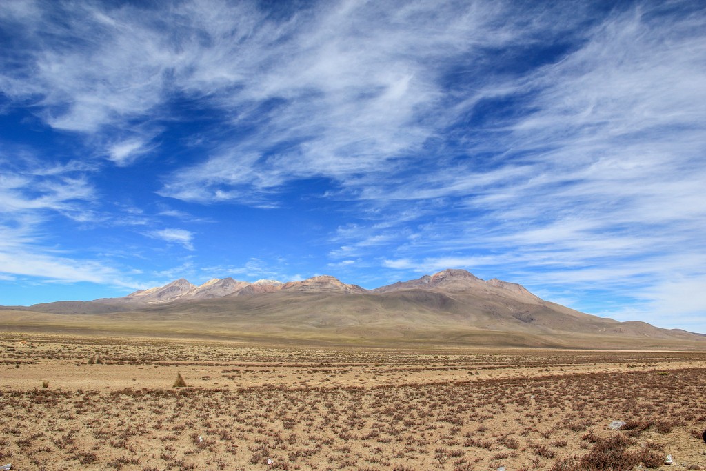 Reserva Salinas y Aguada Blanca con vista sui vulcani