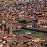 Vista della Plaza de Armas di Cusco dal Cristo Blanco