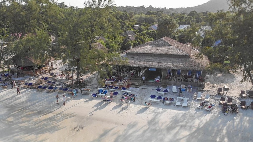 spiaggia vista dall'alto