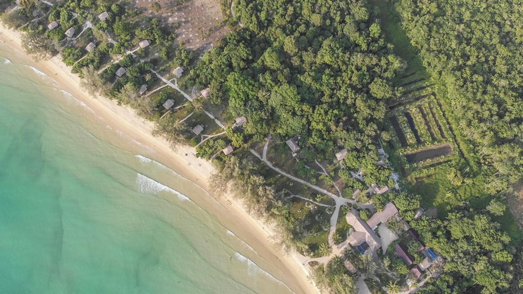 spiaggia vista aerea