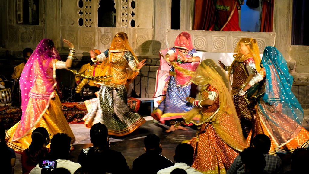 Danze tradizionali del Rajasthan ballerina del Rajasthan