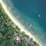 isole da sogno in Indonesia Bangka nel Nord Sulawesi vista aerea