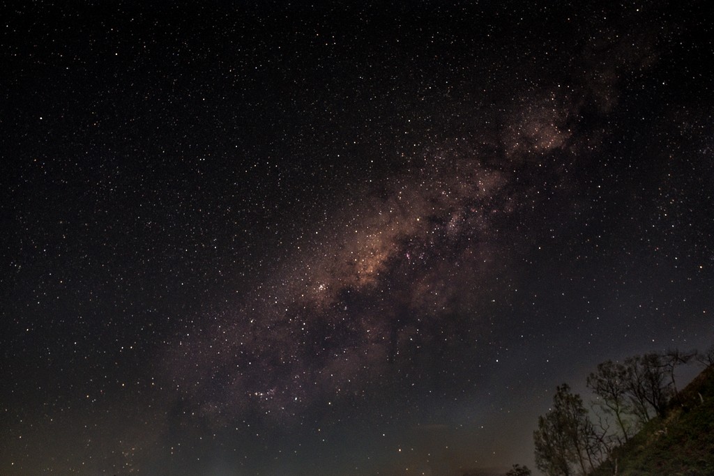 La via lattea su Kawah Ijen