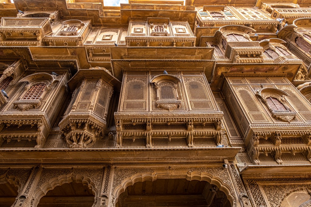 cose da fare a Jaisalmer fcciata di haveli