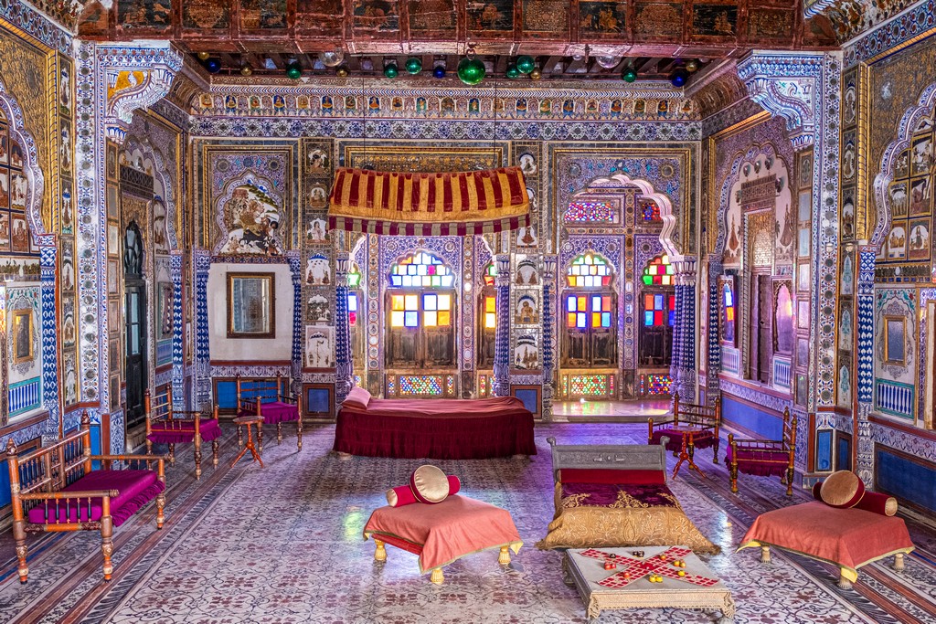 Visitare il Mehrangarh Fort di Jodhpur stanza degli specchi