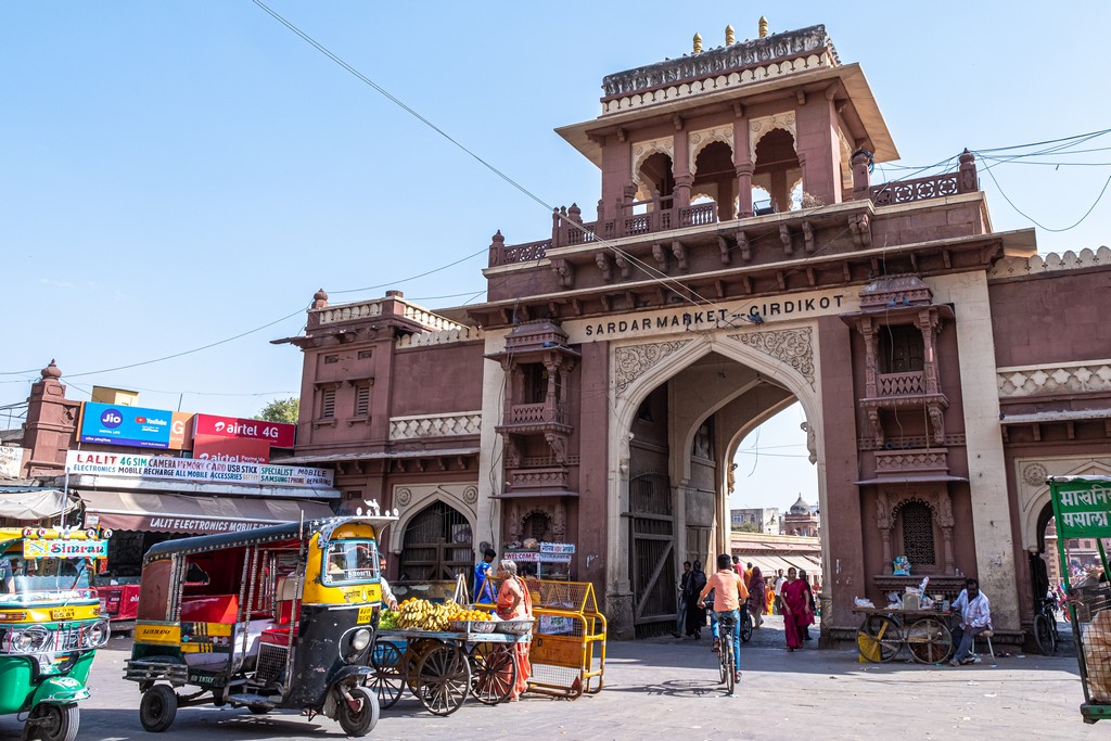 Cosa vedere a Jodhpur ingresso di sardar market