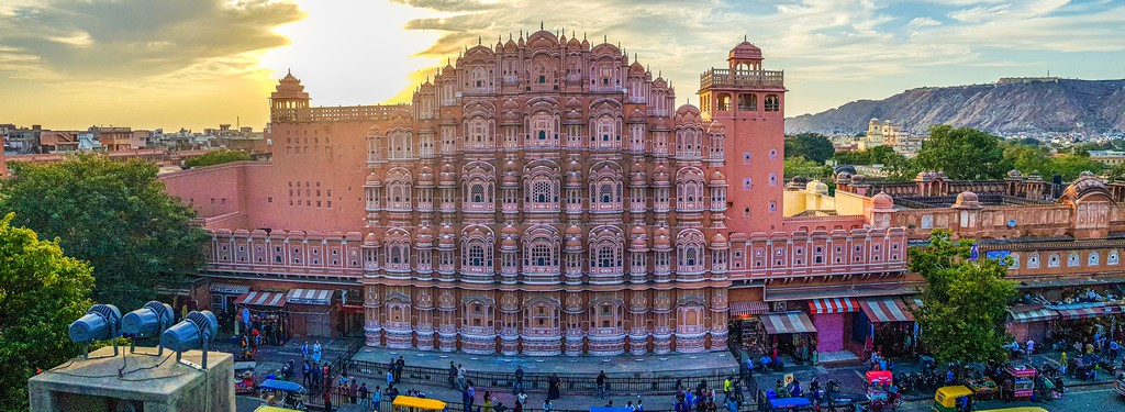 Visita all’Hawa Mahal vista panoramica