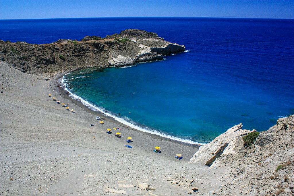spiaggia vista dall'alto