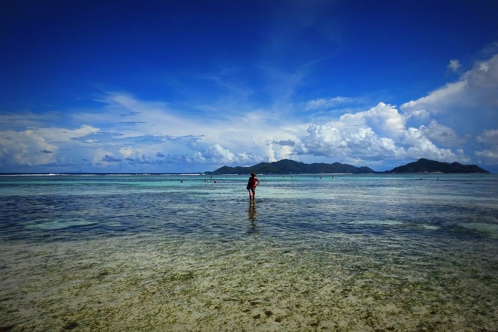 Cose da fare Seychelles spiaggia con colline