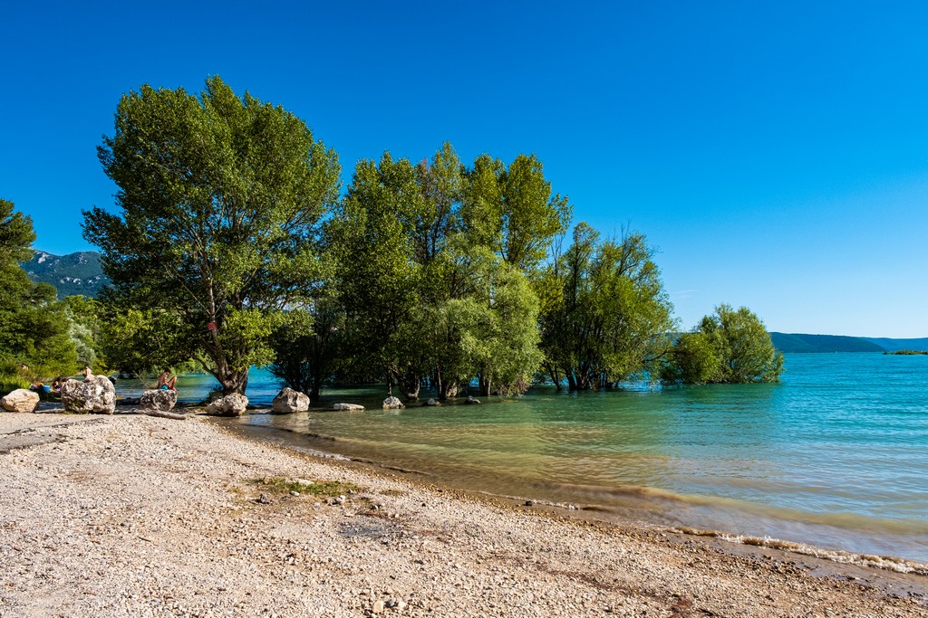 Visita alle Gole del Verdon spiagge sul lago