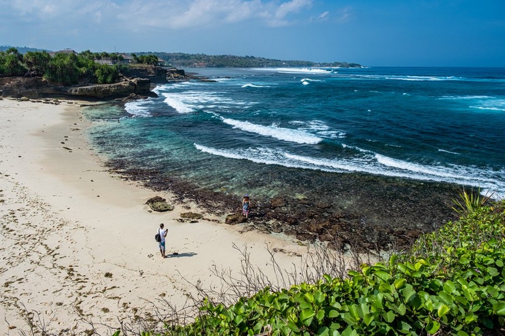 spiaggia dall'alto