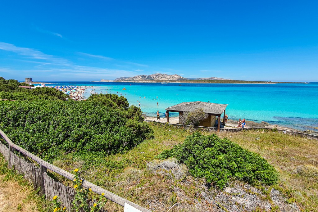 La Pelosa a Stintino vista della spiaggia