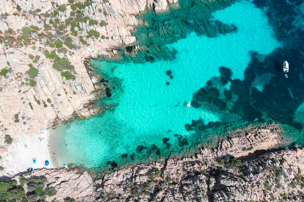 spiaggia dall'alto