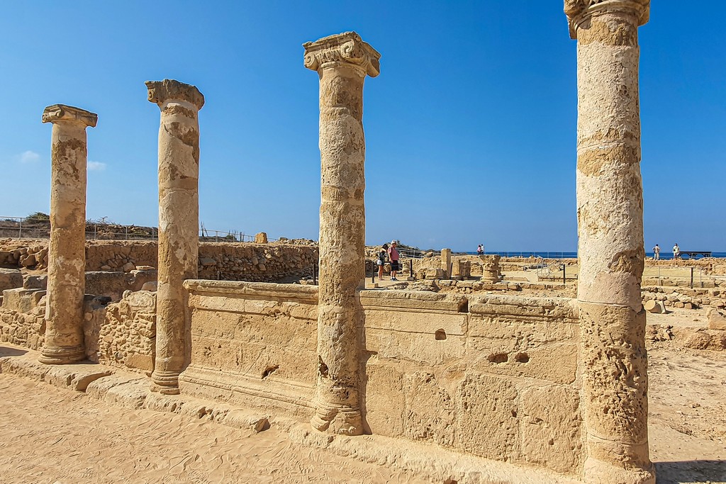 Visita al Parco Archeologico di Paphos resti archeologici