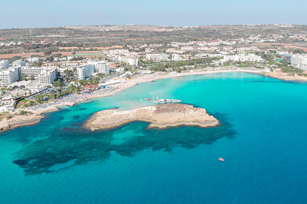 spiaggia vista dall'alto