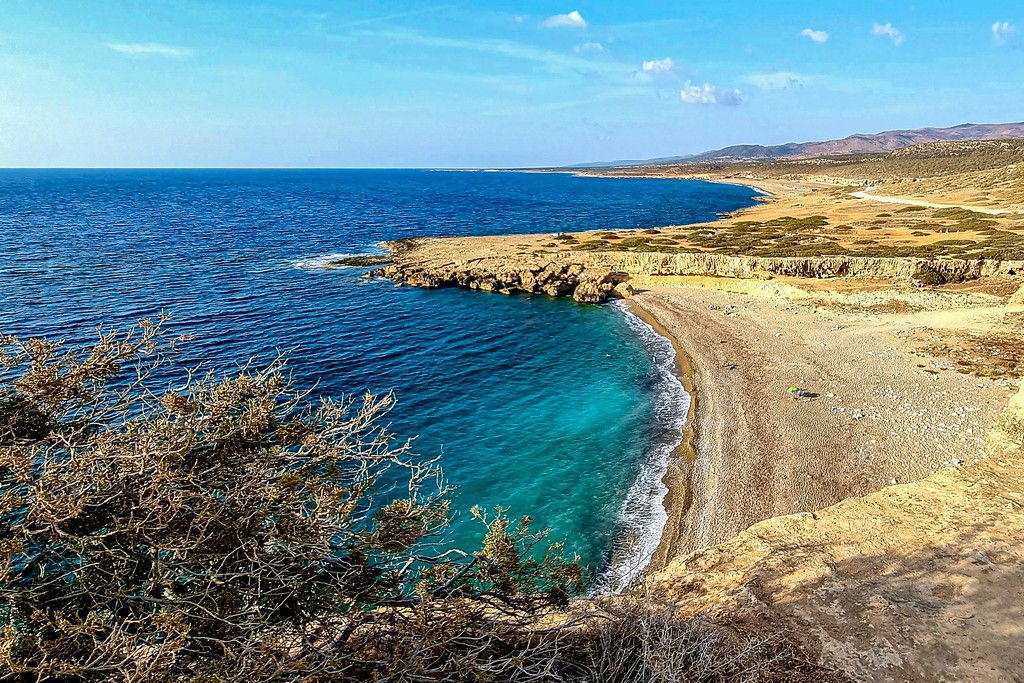 vista della spiaggia