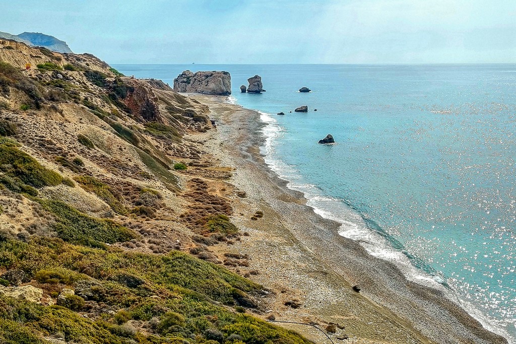 I migliori spot per il tramonto a Cipro spiaggia dall'alto