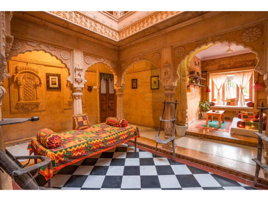 cortile di hotel haveli