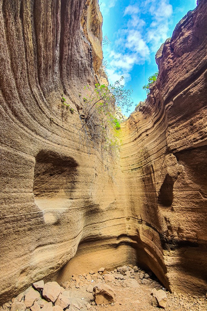 5 luoghi da non perdere a Gran Canaria gola con erosione