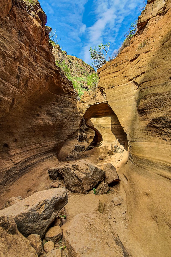 5 luoghi da non perdere a Gran Canaria gola con erosione