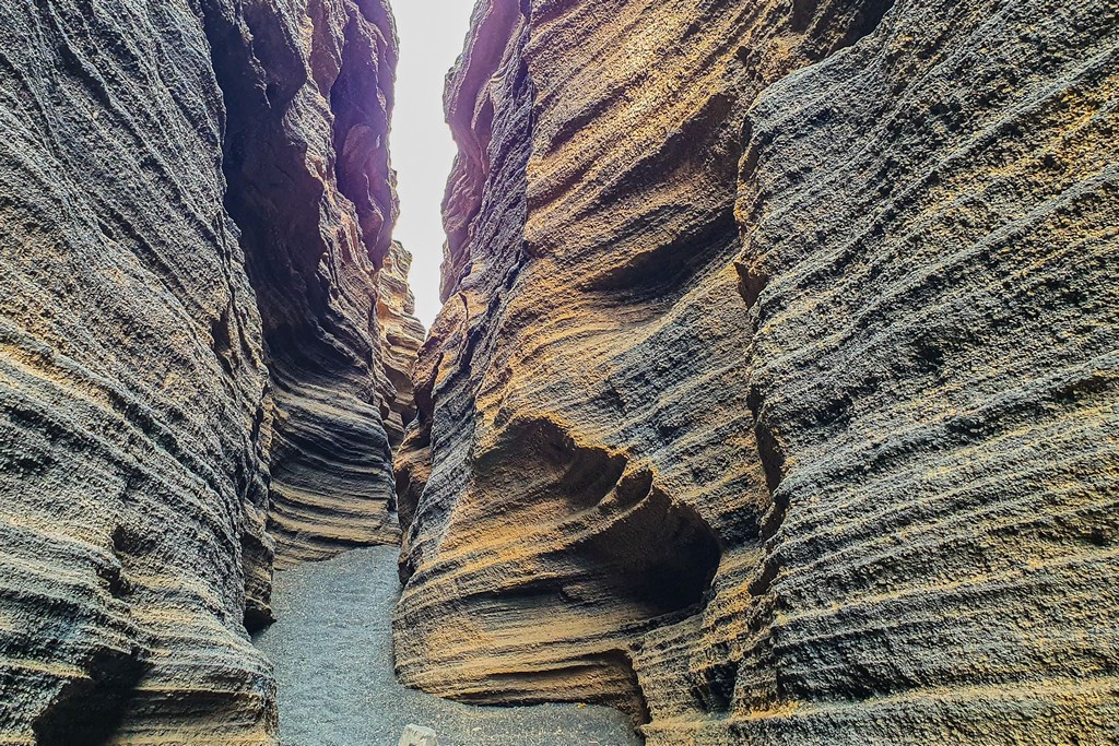 canyon modellato con cielo