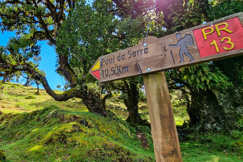 I trekking di Madeira cartello levada