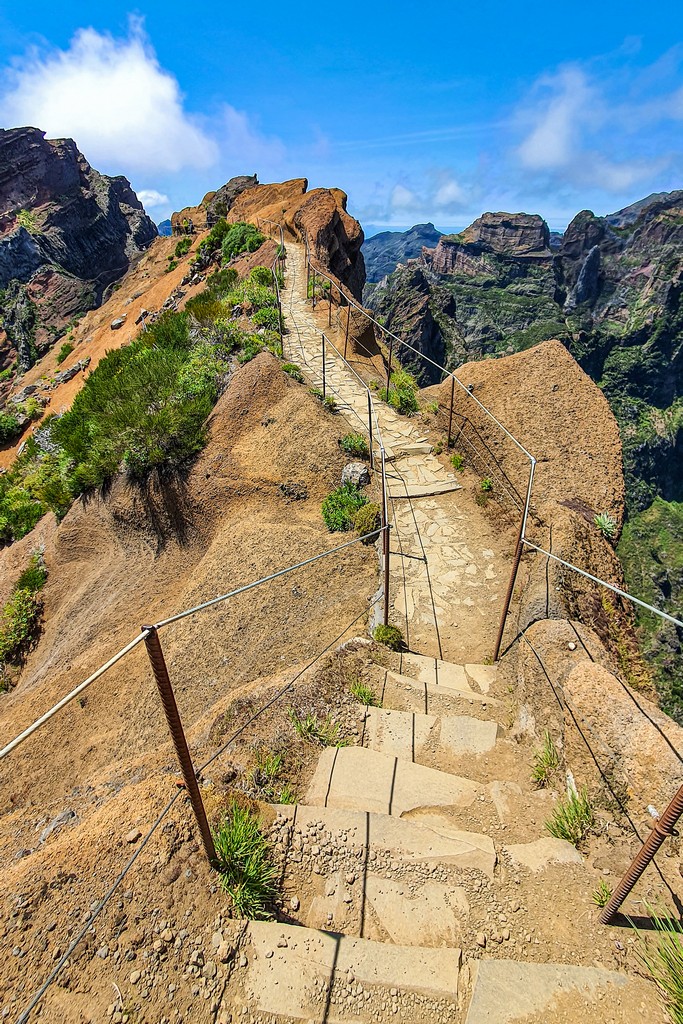 I trekking di Madeira scalinata