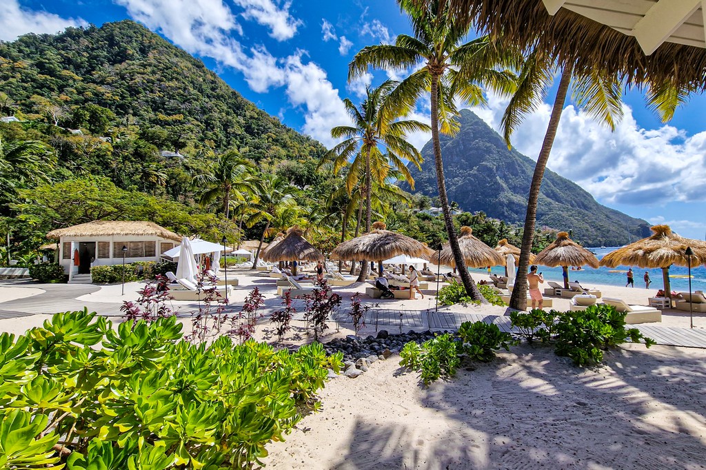 migliori spiagge di Saint Lucia spiaggia ae palme