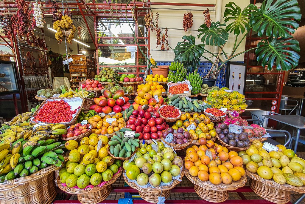 luoghi più instagrammabili di Madeira frutta esposta
