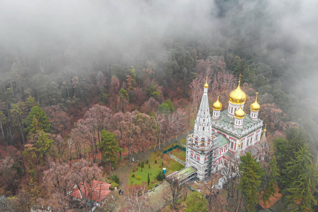Una settimana in Bulgaria chiesa dall'alto